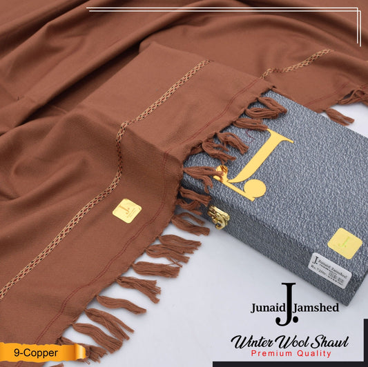J. wool shawl for winter copper