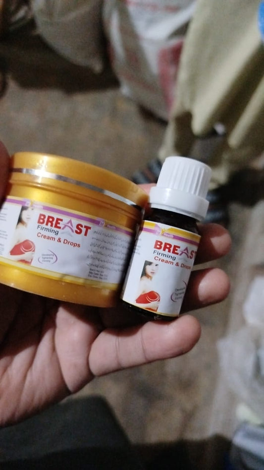 Breast Firming Cream  Drops – Natural Enhancement  Care